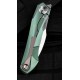 Couteau Bestech IVY Green Manche Titane Lame Acier S35VN Bearing Pivot Framelock Clip BTKT2004D - Livraison Gratuite