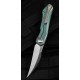 Couteau Bestech IVY Green Manche Titane Lame Acier S35VN Bearing Pivot Framelock Clip BTKT2004D - Livraison Gratuite