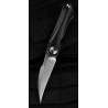 Couteau Bestech IVY Black Manche Titane Lame Acier S35VN Bearing Pivot Framelock Clip BTKT2004A - Livraison Gratuite