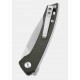 Couteau QSP Knife Leopard Green Lame Acier 14C28N Manche Micarta Ball Bearings QS135C - Livraison Gratuite