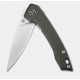 Couteau QSP Knife Leopard Green Lame Acier 14C28N Manche Micarta Ball Bearings QS135C - Livraison Gratuite
