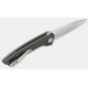 Couteau QSP Knife Leopard Green Lame Acier 14C28N Manche Micarta Ball Bearings QS135C - Livraison Gratuite