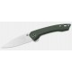 Couteau QSP Knife Leopard Green Lame Acier 14C28N Manche Micarta Ball Bearings QS135C - Livraison Gratuite
