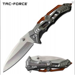 TF1005GOR Couteau Tac Force A/O Lame Acier 3Cr13 Manche Alu Orange Brise Vitres - Livraison Gratuite