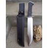 Couteau de Chasseur d'Ours Bowie Tactical Lame Acier 420 Manche Abs Etui Nylon CN211515SL - Livraison Gratuite
