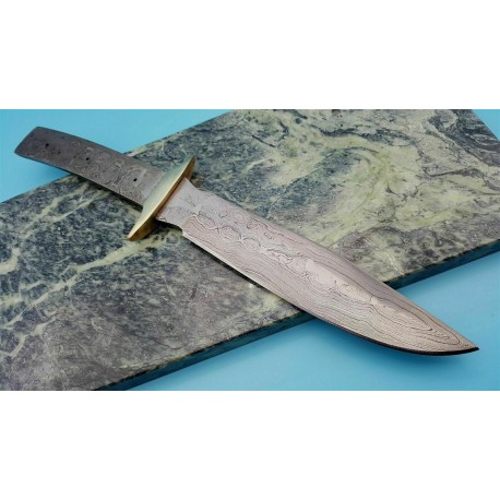 LOT DE 2 LameS A Customiser Damas Tactical Bowie 256 Couches Lame seule BL128D - Livraison Gratuite