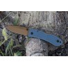 Couteau KA-BAR Dozier Folding Hunter D2 Manche Blue Zytel Lockback Clip KA4062D2 - Livraison Gratuite