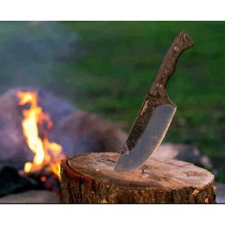 Couteau Bushcraft Condor Bush Slicer Chef's Lame Acier Carbone 1095 Etui Kydex El Salvador CTK500565 - Livraison Gratuite