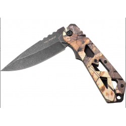 TF1019GY Couteau Predator Tac Force A/O Lame Acier 3Cr13 Manche Camo Linerlock Clip - Livraison Gratuite