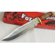 Couteau Bowie Fox-N-Hound 17" Lame Acier Chirurgical Manche Bois Etui Cuir FH120 - Livraison Gratuite