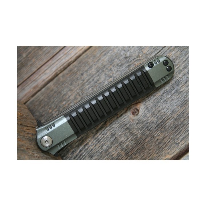 Couteau Stiletto Dague Uzi Covert Linerlock Ouverture Assistée Acier InoxManche Alu UZIFDR009 - Livraison Gratuite