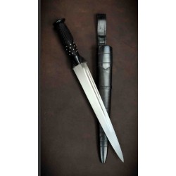 Dague Cold Steel Scottish Dirk Sword Lame Acier Carbone 1055 Manche Bois Etui Cuir CS88SD - Livraison Gratuite