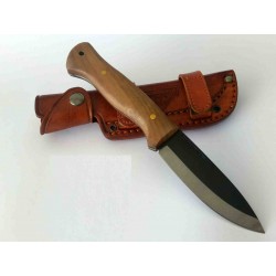 Couteau Bushcraft United Cutlery Bushmaster Explorer Lame Acier Carbone 1095 Etui Cuir UC3249 - Livraison Gratuite