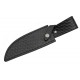 Couteau Bowie Damas Lame 256 Couches Manche Cuir & Corne Etui Cuir DM1227LR - Livraison Gratuite