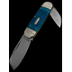 Couteau Bouledogue Rough Ryder Elephant Toe Black And Blue Lames Acier 440 Manche Os RR2113 - Livraison Gratuite