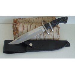 Couteau Gil Hibben Assault Lame Acier 7Cr13 Manche Micarta Etui Cuir GH5025 - Livraison Gratuite