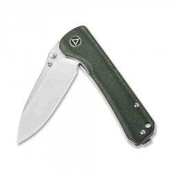 Couteau QSP Hawk Green Lame Acier 14C28N Manche Micarta Linerlock Clip QS131H - Livraison Gratuite