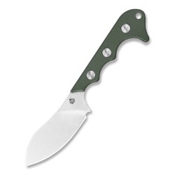 Couteau de Cou QSP Neckmuk Neck Green Lame Acier D2 Manche G10 Etui Kydex QS125F - Livraison Gratuite