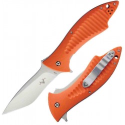 Couteau V Nives Deplorable Orange Tanto Lame Acier AUS-8 Manche FRN Bearings Clip VNI15FRNPOR - Livraison Gratuite