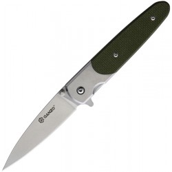 Couteau Ganzo Knives Green Lame Acier 440C Manche G10 Linerlock Clip GAG7432GR - Livraison Gratuite