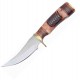 Couteau Frost Cutlery Skinner Torch Bone Lame Acier Inox Manche Os Etui Cuir FBKH225RTB - Livraison Gratuite