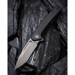 Couteau CIVIVI Nadder Black Lame Tanto N690 Manche G-10 IKBS Linerlock Clip CIVC2021A - Livraison Gratuite