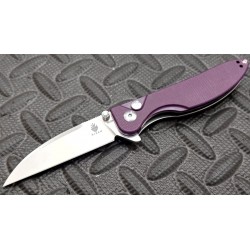 Couteau Kizer Sway Purple Button Lock Lame Acier N690 Manche G10 IKBS Clip KIV3566N1 - Livraison Gratuite