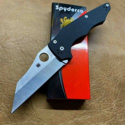 Couteau Spyderco YoJumbo Lame Acier S30V Manche G10 Compression Lock Clip Made USA SC253GP - Livraison Gratuite