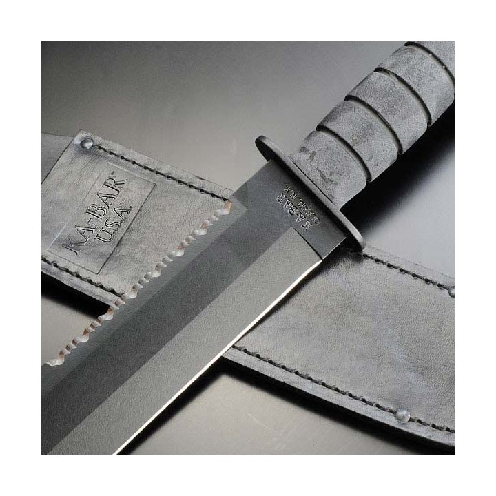Couteau de Combat Ka-Bar Big Brother Fighting/ Utility Acier 1095 Manche Kraton  KABAR Made In USA KA2211 - Livraison Gratuite