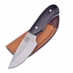 Couteau Skinner Frost Cutlery Chipaway Horn Lame Acier Inox Manche Corne Etui Cuir FCW1004BH - Livraison Gratuite