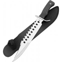 Couteau Tactical Frost Cutlery Guardian Bowie Lame Acier Inox Manche Abs Etui Nylon FCW140 - Livraison Gratuite