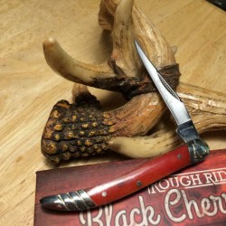 Couteau Canif Rough Rider Small Toothpick Black Cherry Lame Acier 440 Manche Os RR1668 - Livraison Gratuite