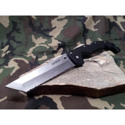 Couteau Cold Steel XL Voyager Tanto Lame Acier AUS-10A Manche Griv-Ex Tri-Ad Lock Clip CS29AXTS - Livraison Gratuite