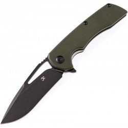 Couteau Kansept Knives Kyro Green Lame Acier D2 Manche Micarta Linerlock Clip KT1001A4 - Livraison Gratuite