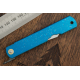 HIGO28 Couteau Higonokami Mizushibuki Splash Blue Paper Manche Métal Gouttes d'Eau Made In Japan - Livraison Gratuite