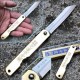 HIGO75 Couteau Higonokami Brass Blue Paper Manche Laiton Made In Japan - Livraison Gratuite