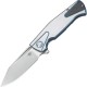 BTKT1901D Couteau Bestech Knives HORUS Blue/Silver Titanium Handle S35VN Blade - Livraison Gratuite