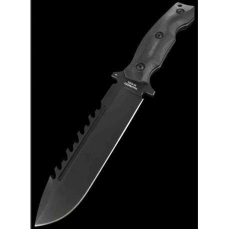 Couteau Halfbreed Blades Large Survival Lame Acier K110 Manche G10 Etui Kydex HBBLSK01 - Livraison Gratuite