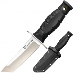 Couteau Cold Steel Mini Leatherneck Tanto Lame Acier 8Cr13MoV Manche Kray-Ex Etui Secure-Ex CS39LSAA - Livraison Gratuite