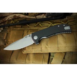 Couteau Spartan Blades Astor Lame Acier CTS-XHP Manche FCarbone/G10 Linerlock Clip SFBL8CF - Livraison Gratuite