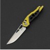 Couteau SRM Knives 9225 Ambi Lock Lame D2 Manche Yellow G10 Clip SRM9225GJ - Livraison Gratuite