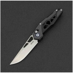 Couteau SRM Knives 9225 Ambi Lock Lame D2 Manche FCarbone/G10 Clip SRM9225KB - Livraison Gratuite