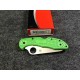 Couteau Spyderco Salt 2 Green Delica 4 Lame Acier LC200N Manche FRN Made Japan SC88FPGR2 - Livraison Gratuite