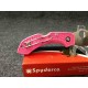 Couteau Spyderco Dragonfly 2 Pink Lame Acier S30V Manche FRN Made Japan SC28FPPNS30V2 - Livraison Gratuite