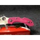 Couteau Spyderco Dragonfly 2 Pink Lame Acier S30V Manche FRN Made Japan SC28FPPNS30V2 - Livraison Gratuite