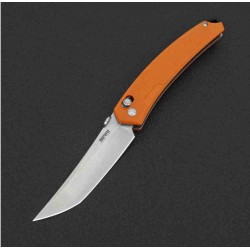 Couteau SRM Knives 9211 Ambi Lock Lame Tanto 8Cr13MoV Manche G10 Orange Clip SRM9211GJ - Livraison Gratuite