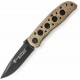 Lot de 2 Couteau Smith&Wesson Extreme OPS Desert Lame Acier 7Cr17MoV Manche Alu SWCK105HDCP - Livraison Gratuite