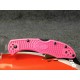 Couteau Spyderco Delica 4 Pink Lame Acier S30V Black Manche FRN Made Japan Lockback SC11FPPNS30VBK - Livraison Gratuite