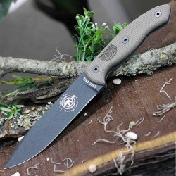 Couteau ESEE CM6 Combat Tactical Lame Acier Carbone 1095 Manche Micarta Etui Kydex Made USA ESCM6TGM - Livraison Gratuite