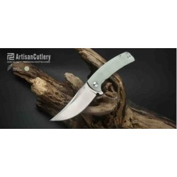 Couteau Artisan Cutlery Arroyo Lame AR-RPM9 Manche Jade G10 IKBS Linerlock Clip ATZ1845PNTG - Livraison Gratuite